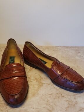 Cole Haan Vintage Men's Cognac Brown Leather Penny Loafers 11.5